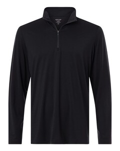North End NE405 Black-Men's JAQ Stretch Performance Quarter-Zip Black