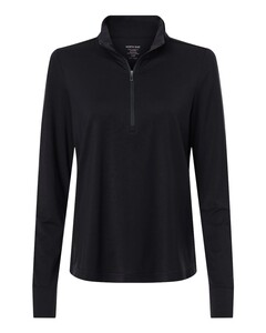 North End NE405W Black-Women's JAQ Stretch Performance Quarter-Zip Black
