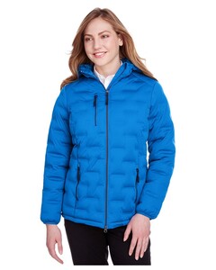 Women's Loft Puffer Jacket Blue North End NE708W Blue