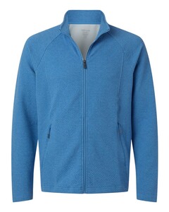 North End NE727 Blue-Spirit Textured Full-Zip Blue