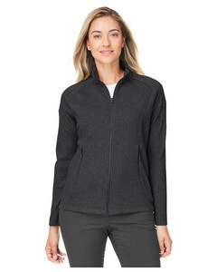 North End NE727W Black-Women's Spirit Textured Full-Zip Black