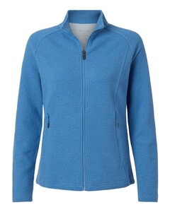 North End NE727W Blue-Women's Spirit Textured Full-Zip Blue