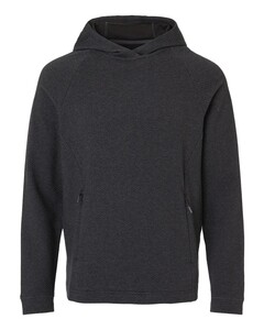 North End NE729 Black-Men's Spirit Textured Hooded Pullover Black
