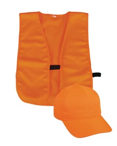 Cap and Vest Set Orange Outdoor Cap BLZCPV Orange