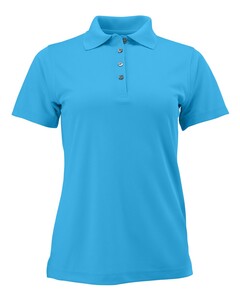 Women's Saratoga Performance Mini Mesh Polo Blue-Green Paragon 104 Blue-Green