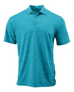 Dakota Striated Heather Polo Shirt Blue-Green Paragon 130 Blue-Green