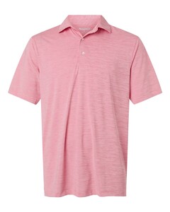 Paragon 162 Red-Men's Bohemian Striped Heather Performance Polo Red