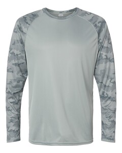 Paragon 216 Gray-Cayman Camo Performance Long Sleeve T-Shirt Gray