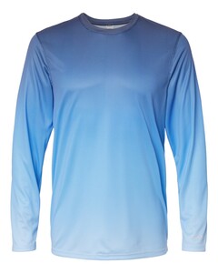 Barbados Performance Pin Dot Long Sleeve T-Shirt Blue Paragon 225 Blue