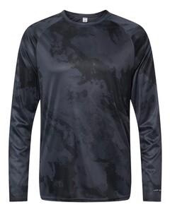 Cabo Camo Performance Long Sleeve T-Shirt Gray Paragon 228 Gray