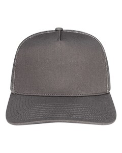 Pukka 5000M Gray-Rudder Five-Panel Cap Gray