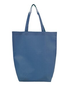 Q-Tees Q1251 Navy-Non-Woven Gusset Bottom Tote Navy