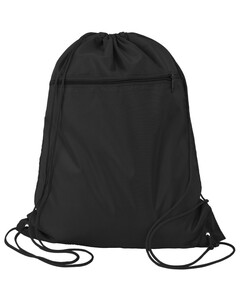Q-Tees Q135200 Black-Polyester Cinchpack Black
