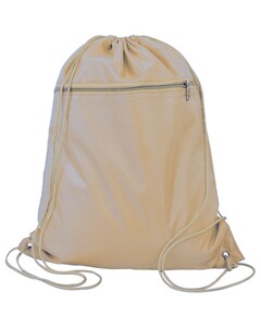 Q-Tees Q135200 Natural-Polyester Cinchpack Natural