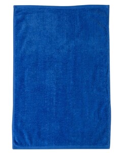 Q-Tees T300 Blue-Deluxe Hemmed Hand Towel Blue