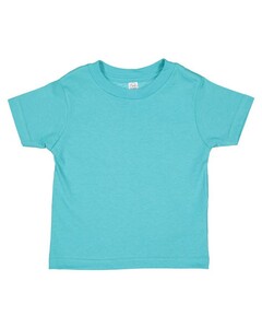 Rabbit Skins 3301J Blue-Green-Juvy Short Sleeve Cotton T-Shirt Blue-Green