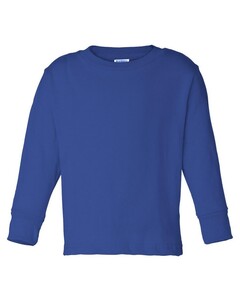 Toddler Long Sleeve T-Shirt Blue Rabbit Skins 3311 Blue
