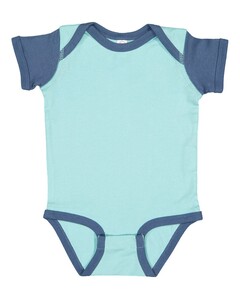 Rabbit Skins 4400 Blue-Green-Baby Onesie Blue-Green