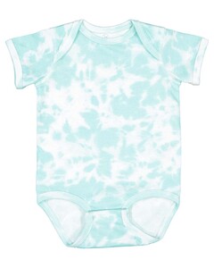Rabbit Skins 4424 Tie-Dyed-Fine Jersey Infant Lap Shoulder Onesie Tie-Dyed