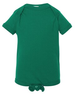 Rabbit Skins 4424 Green-Fine Jersey Infant Lap Shoulder Onesie Green