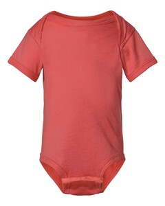 Rabbit Skins 4424 Pink-Fine Jersey Infant Lap Shoulder Onesie Pink
