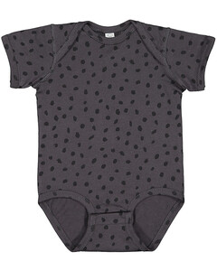 Rabbit Skins 4424 Gray-Fine Jersey Infant Lap Shoulder Onesie Gray