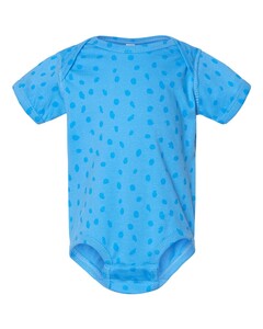 Rabbit Skins 4424 Blue-Fine Jersey Infant Lap Shoulder Onesie Blue