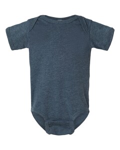 Fine Jersey Infant Lap Shoulder Onesie Blue Rabbit Skins 4424 Blue