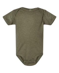Rabbit Skins 4424 Green-Fine Jersey Infant Lap Shoulder Onesie Green