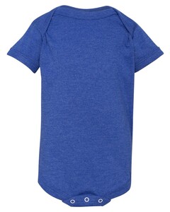 Rabbit Skins 4424 Blue-Fine Jersey Infant Lap Shoulder Onesie Blue