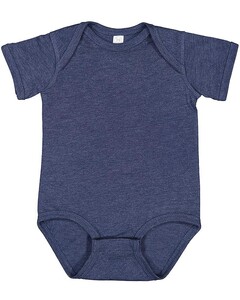 Fine Jersey Infant Lap Shoulder Onesie Navy Rabbit Skins 4424 Navy