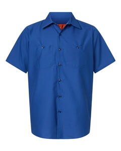 Red Kap SP24 Blue-Men's Industrial Short Sleeve Work Shirt Blue