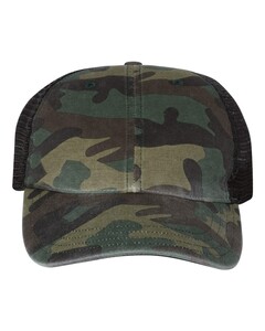 Camo Washed Trucker Hat Camo Richardson 111p Camo
