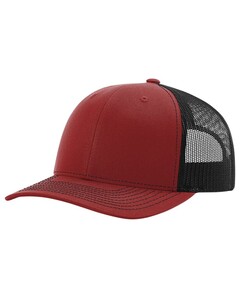 Richardson 112 Red-Adjustable Snapback Trucker Hat Red