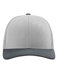 Richardson 112 Gray-Adjustable Snapback Trucker Hat Gray
