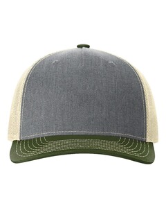 5 Panel Trucker Hat Gray Richardson 112FP Gray
