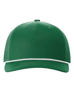 Richardson 112FPR Green-Five-Panel Trucker with Rope Cap Green