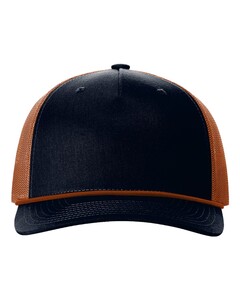 Richardson 112FPR Navy-Five-Panel Trucker with Rope Cap Navy