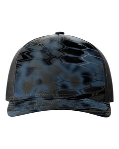 Five-Panel Printed Trucker Hat Black Richardson 112PFP Black