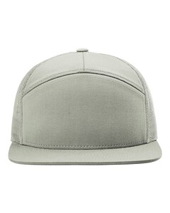 Richardson 168 Gray-7-Panel Flat-Bill Trucker Hat Gray