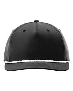 Five Panel Classic Rope Hat Black Richardson 258 Black