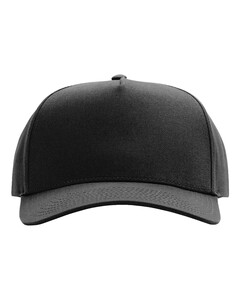 Richardson 323FPC Black-Full Fabric Five-Panel Champ Cap Black