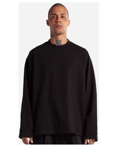 Shaka Wear MOL Black-Men's Max Heavyweight Oversized Long Sleeve T-Shirt Black