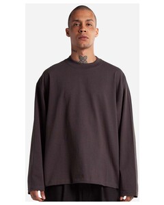 Shaka Wear MOL Black-Men's Max Heavyweight Oversized Long Sleeve T-Shirt Black