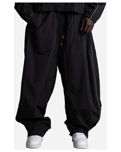 Shaka Wear SH3MWOBNP Black-Unisex Wind OPPS Reflective Balloon Pants Black