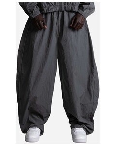 Shaka Wear SH3MWOBNP Gray-Unisex Wind OPPS Reflective Balloon Pants Gray