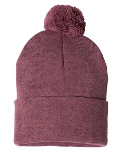 Sportsman SP15 Red-Pom Pom Beanie Red