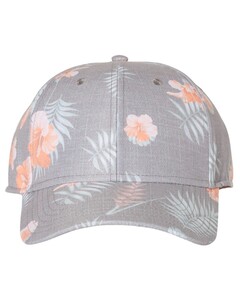 Tropical Print Cap Gray Sportsman SP820 Gray