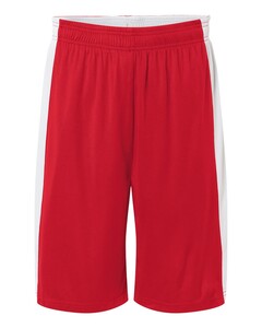 Team 365 TT115B Red-Unisex Zone Performance Reversible Shorts Red