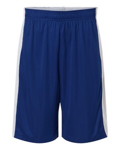 Team 365 TT115B Blue-Unisex Zone Performance Reversible Shorts Blue